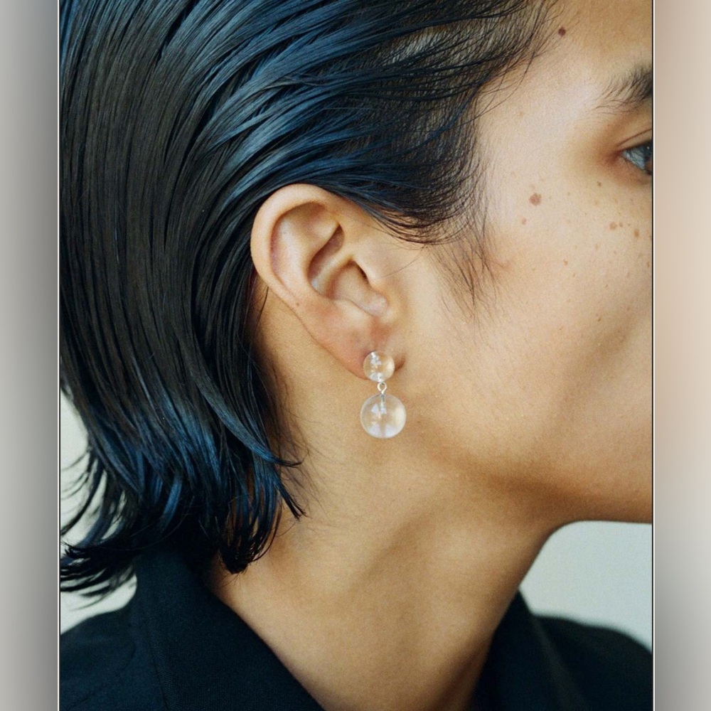 Sophie Buhai • Everyday Boule Earrings • Quartz